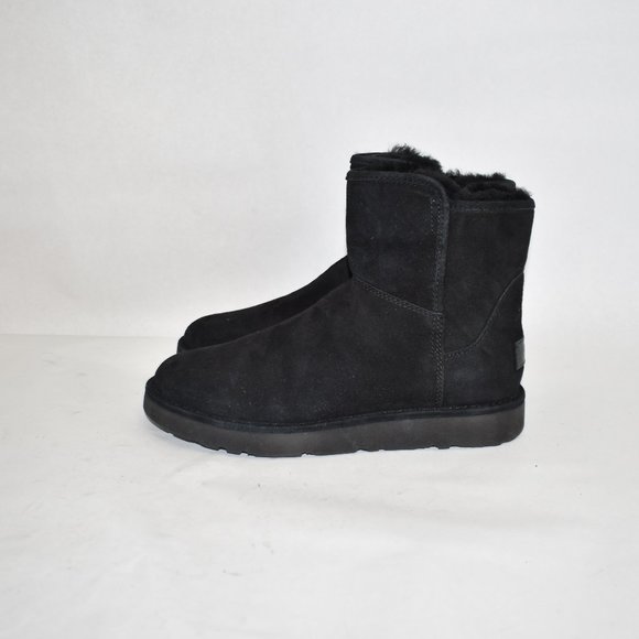 UGG Abree II Sheepskin Mini Boot BLACK 6 (SE7 - Picture 4 of 8